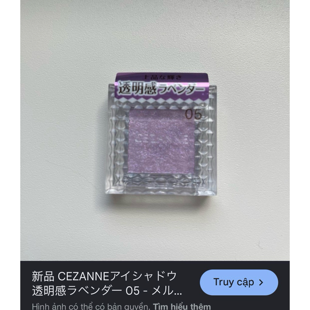 Phấn mắt đơn màu Cezanne Single Color Eyes Shadow ( màu 05)