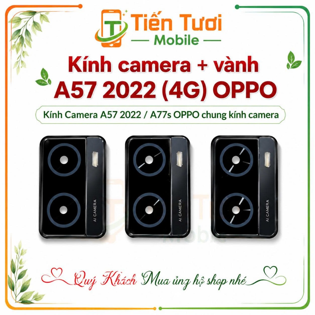 Kính Camera oppo A57 2022/A77s