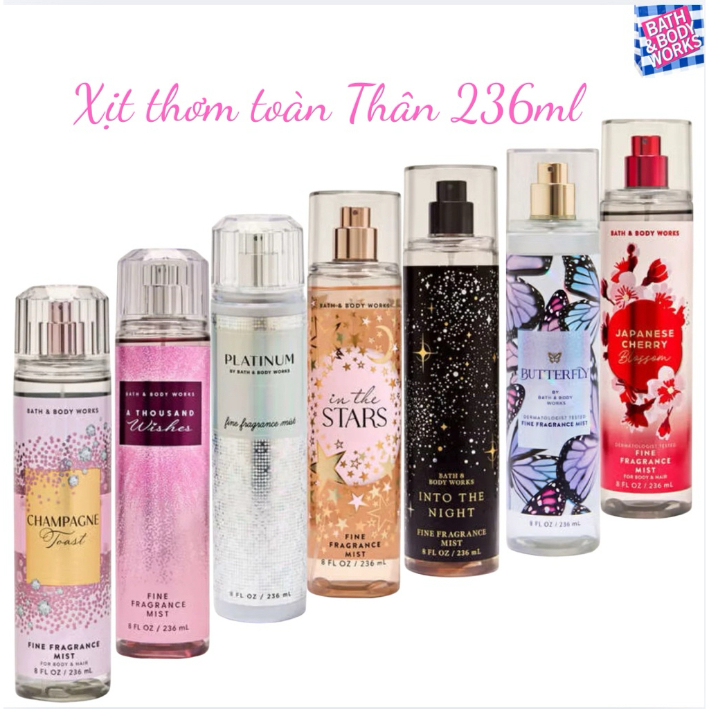 Body Mist Bath & Body works Bill Mỹ 🇺🇸