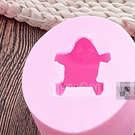 Khuôn silicon 3D con heo (lợn) may mắn 40g