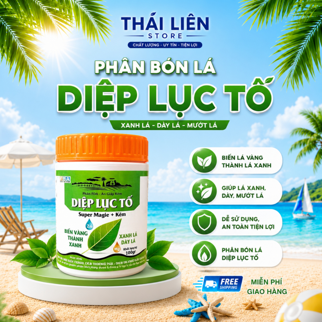 Phân FDA Diệp Lục Tố - Áo Giáp Kẽm bổ sung Super Magie + Kẽm, biến Vàng thành Xanh, dưỡng xanh lá, d