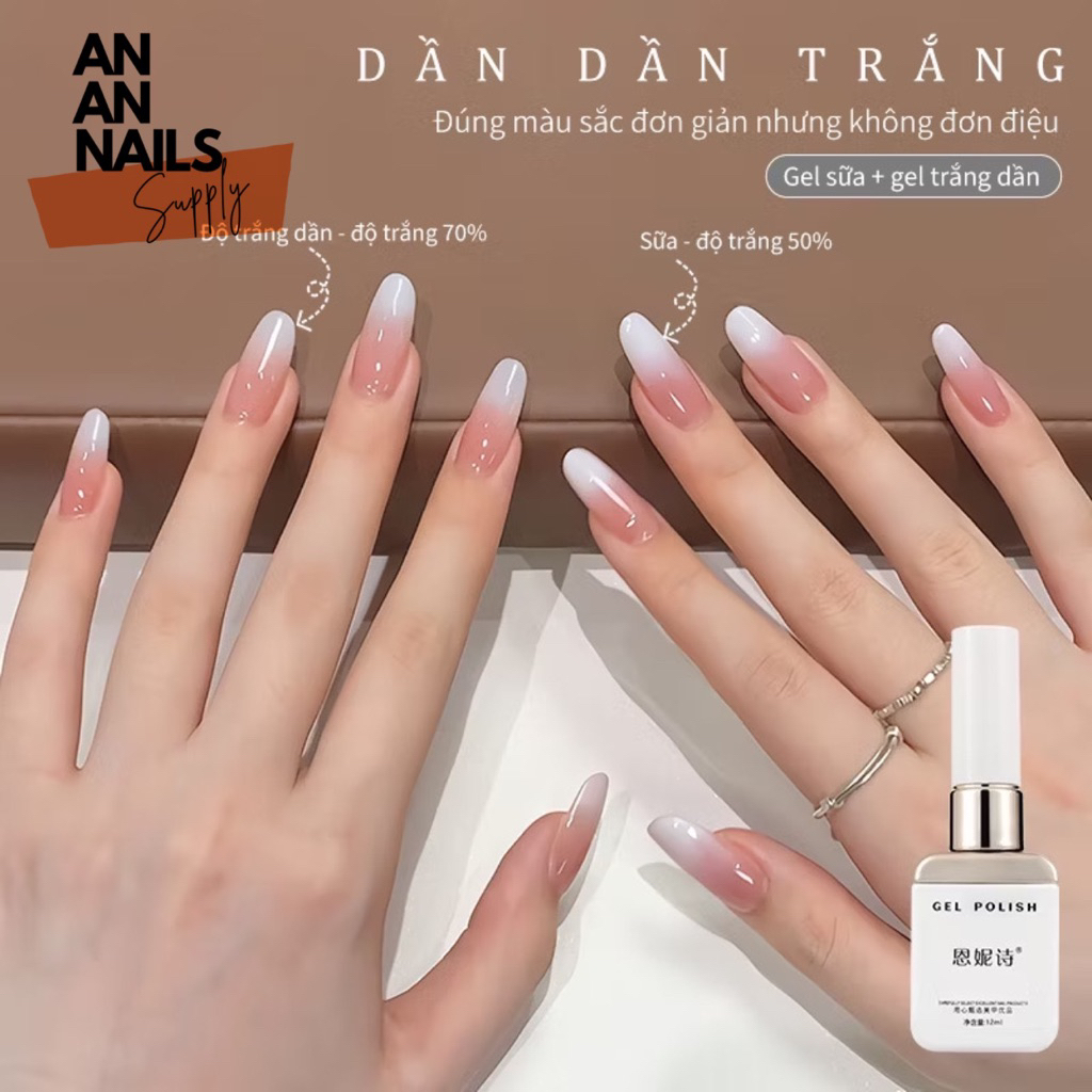 [Annies] Sơn gel thạch gạo cao cấp | Thạch Gạo Đậm và Nhạt - an an nails
