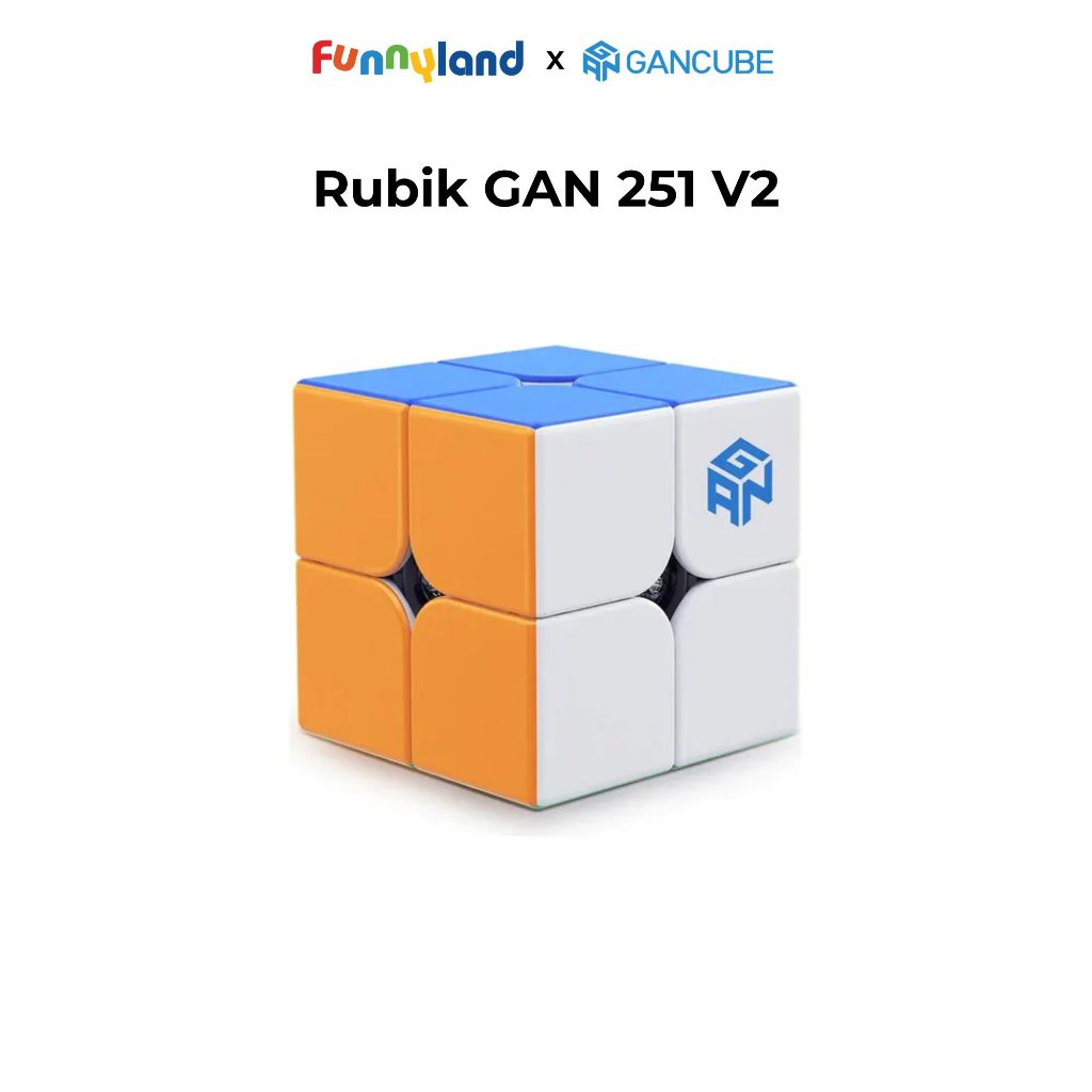 GAN251 V2 2x2 - Mini Speedcube Tốc Độ Cho Bé & Người Mới Bắt Đầu