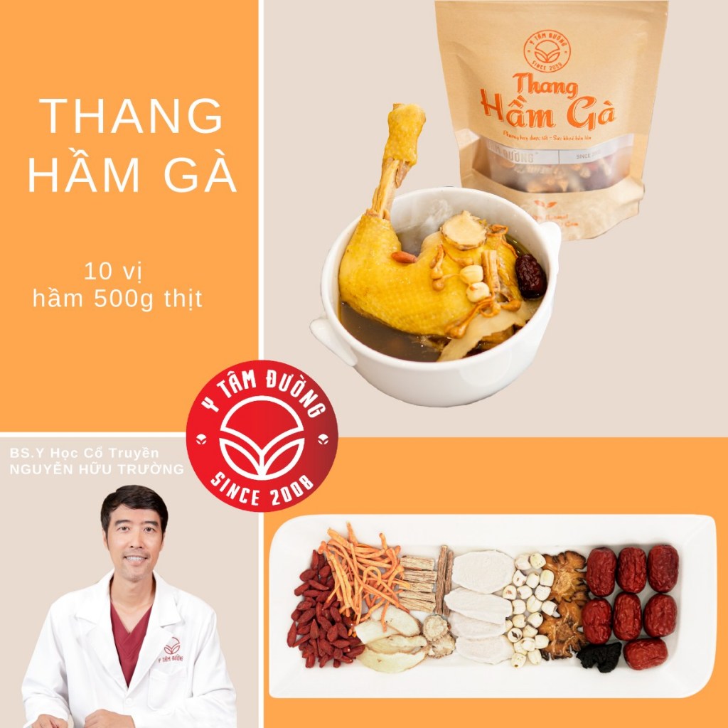 Thang hầm gà - Gói gia vị thảo mộc tiềm gà