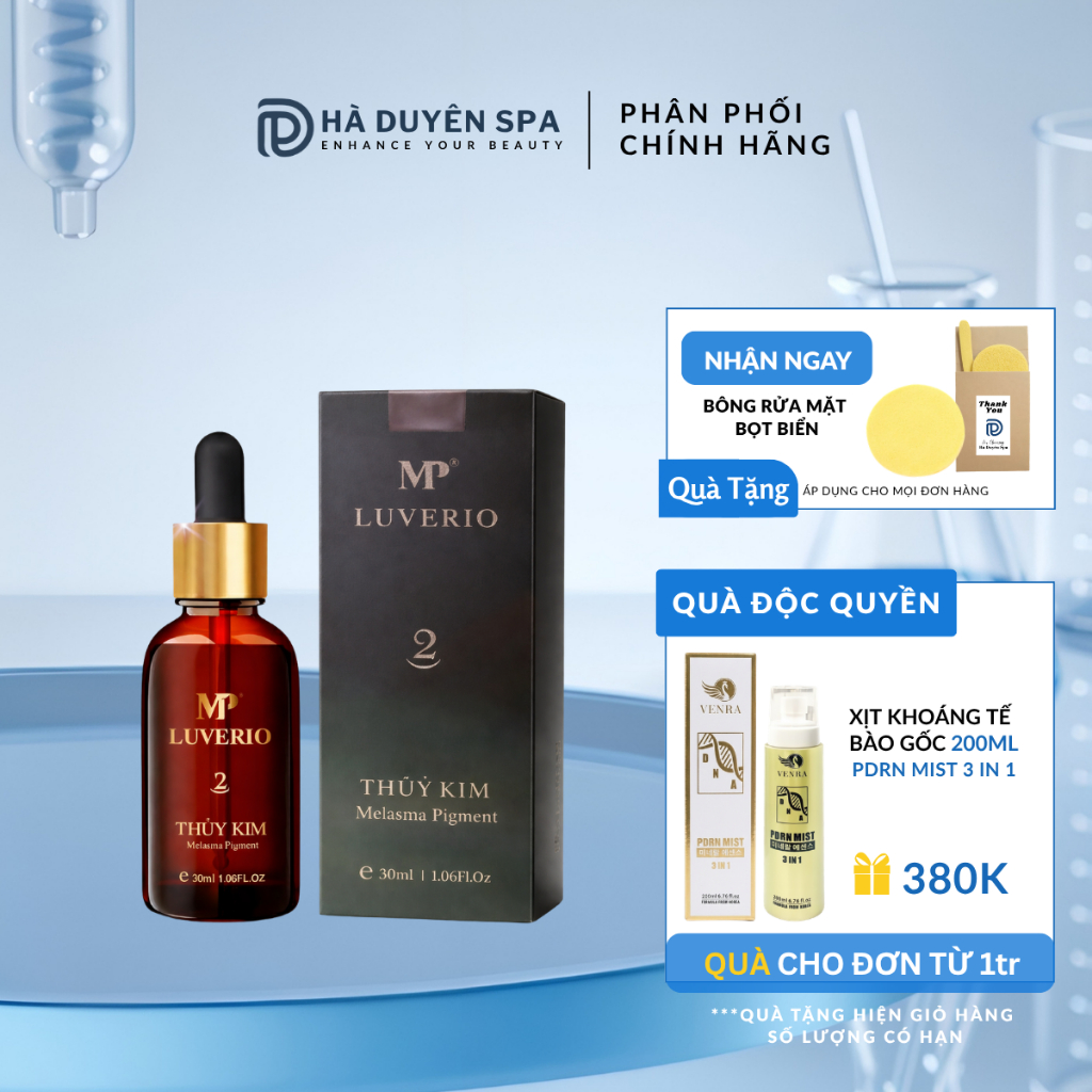 Thủy Kim 2 - Tinh Chất Nám Mụn Luverio Thuỷ Kim Số 02 MP1 30ml