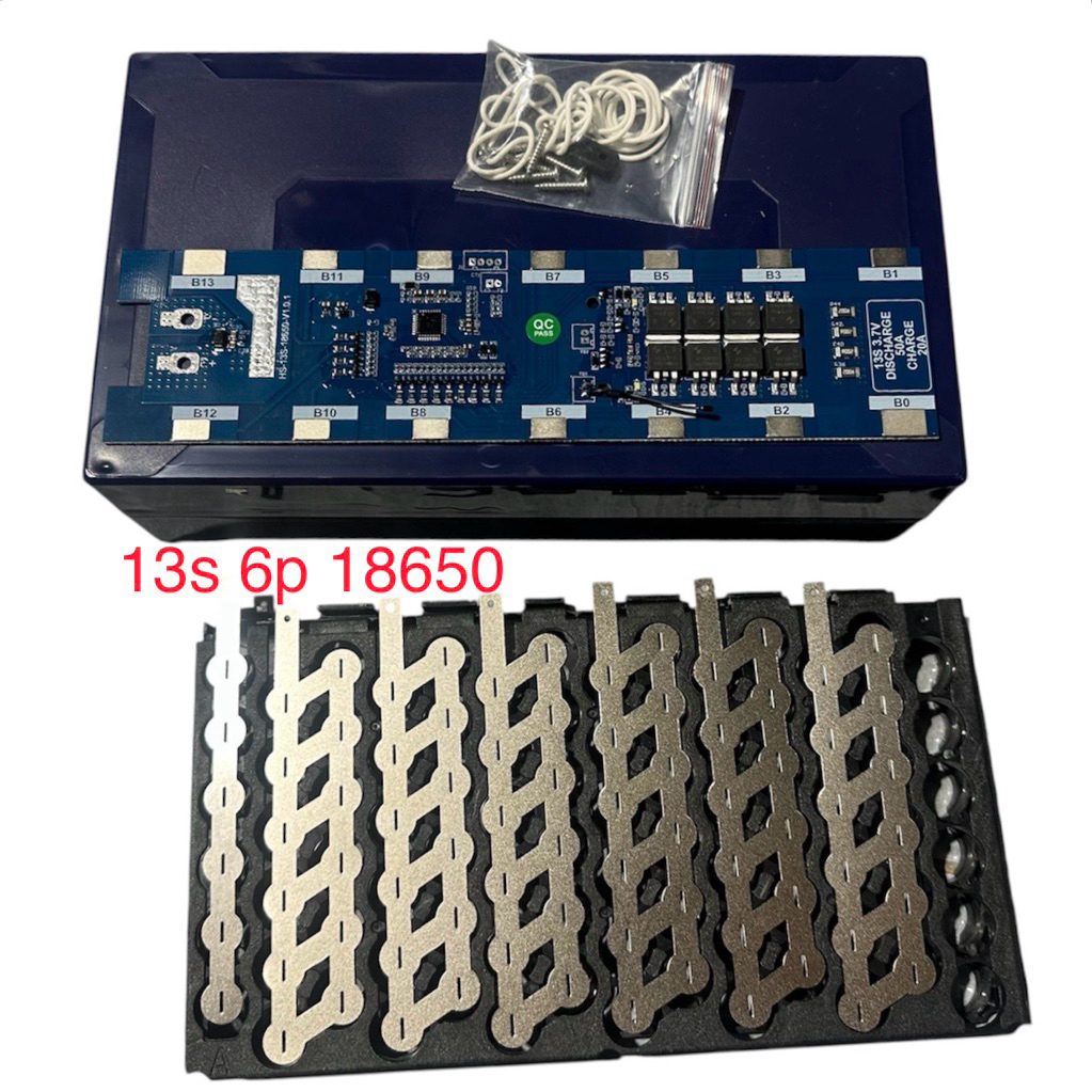 VỎ MẠCH 13S 14S 6P PIN 18650 3.7V