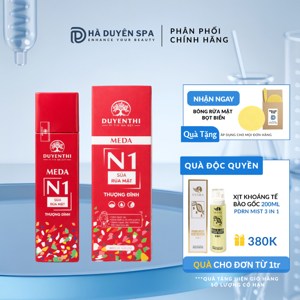 Sữa rửa mặt tạo bọt Thượng Đình Meda N1 Duyên Thị 180ml