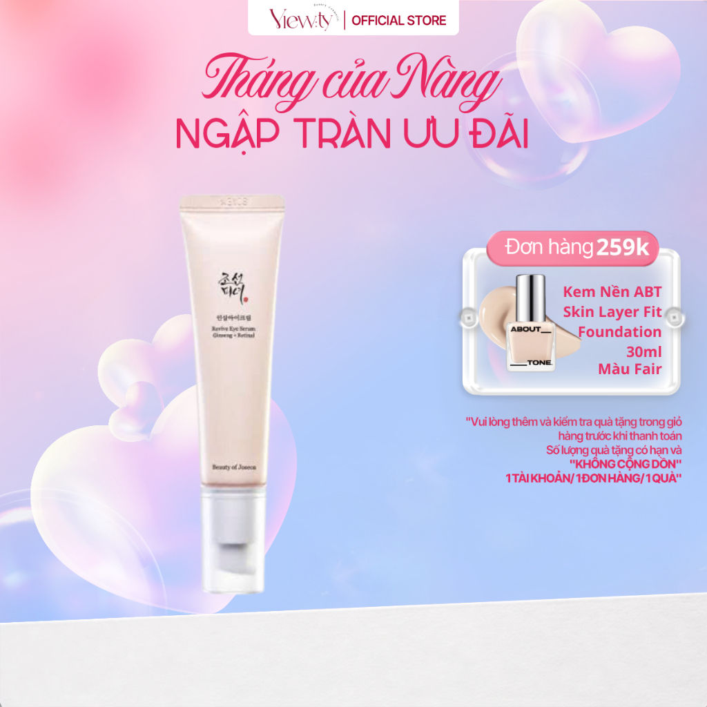 [HM] Serum mắt nhân sâm retinal giảm nếp nhăn Beauty Of Joseon Revive Eye Serum Ginseng + Retinal 30