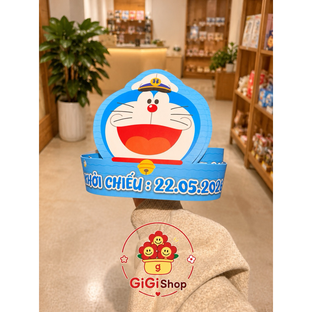 Mũ đội đầu doraemon 2026