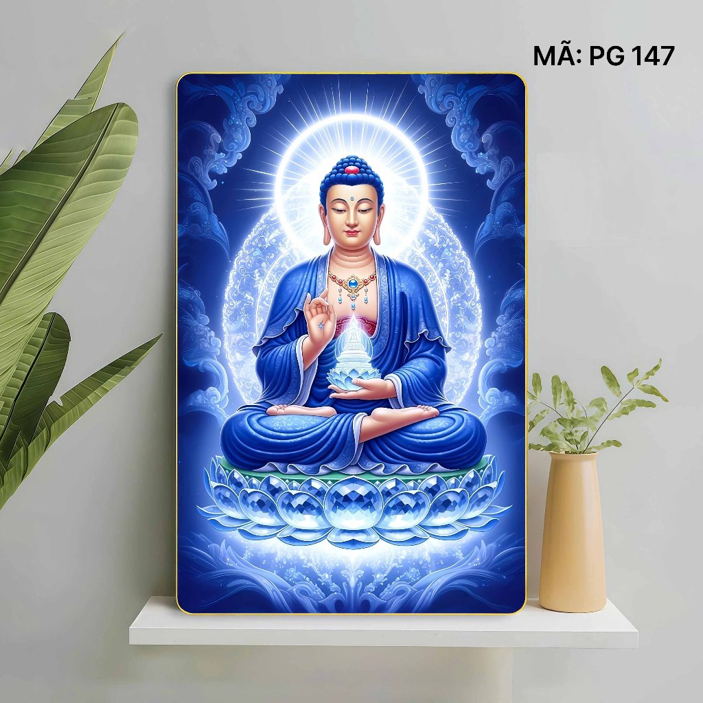 Tranh Phật Dược Sư 5D – biểu tượng của ánh sáng trí tuệ, sự chữa lành và bình an(5)