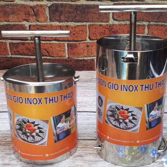 Combo 2 khuôn làm giò thủ inox cao cấp (1/2 kg + 1kg)