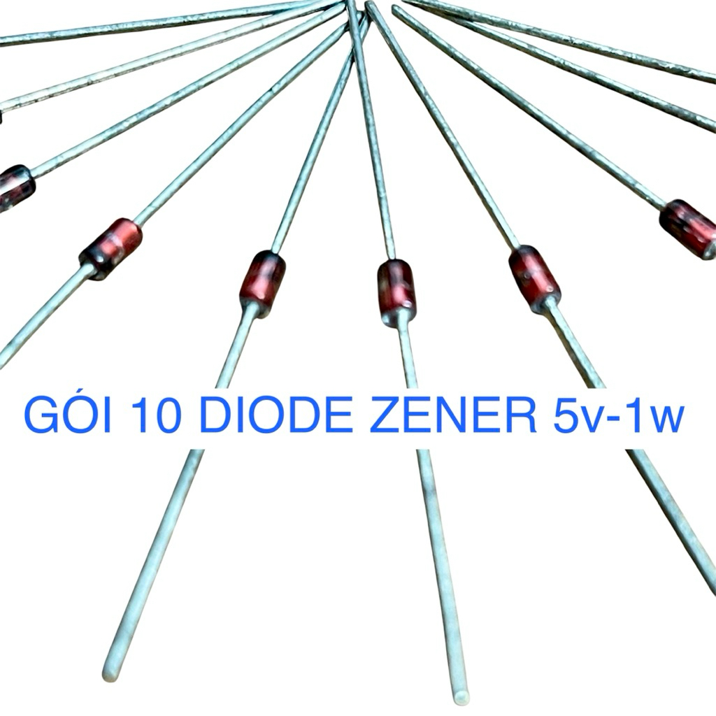 Diode zener 5v-w loại chất lượng tốt có ghim điện áp chính  xác 5v sử dụng thay thế các mẫu có cùng 