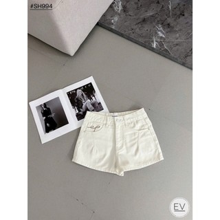 Quần Sooc Jean Nữ Cạp Cao Basic QCCC Cao Cấp