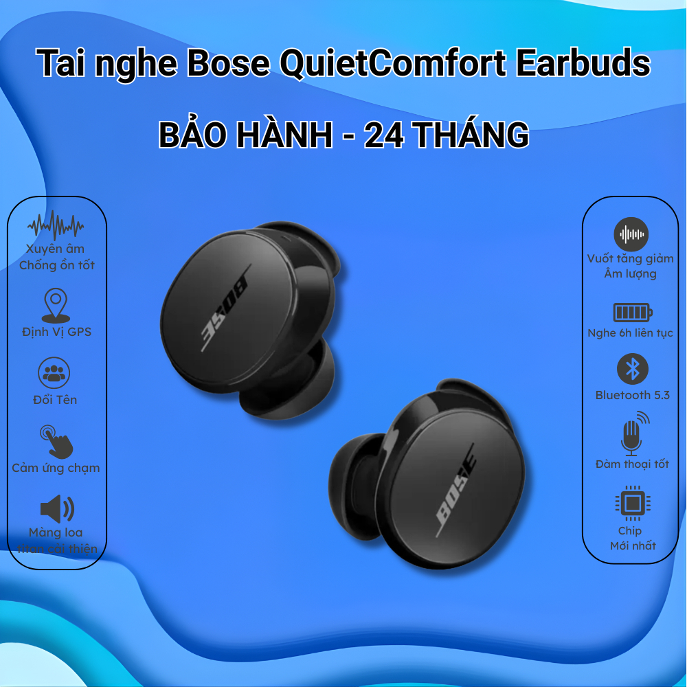 Tai nghe Bose QuietComfort Earbuds - Bluetooth 5.3 - Pin 24 Giờ - Cảm Ứng Chạm…