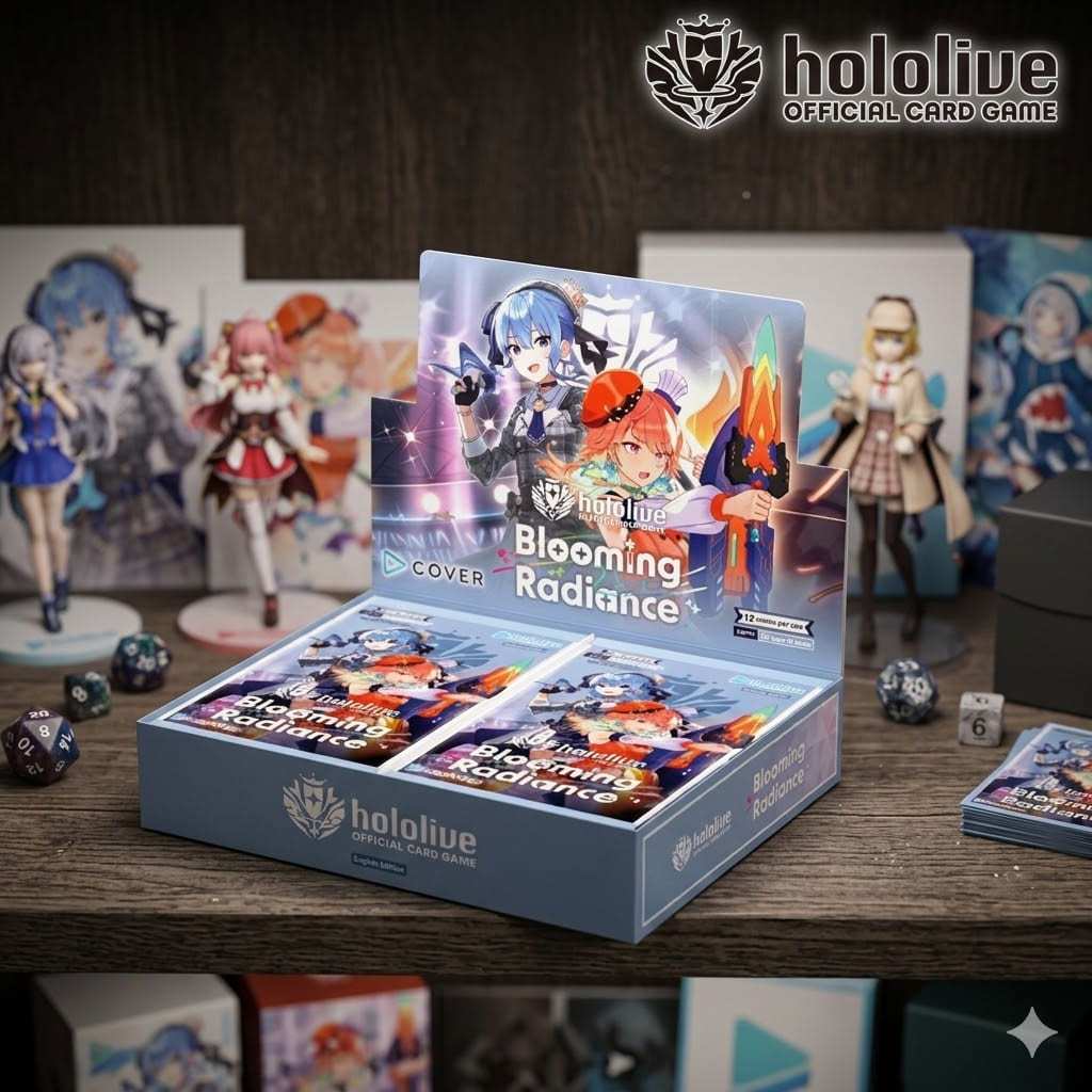 Thẻ Bài hololive OFFICIAL CARD GAME Booster Vol.01 Blooming Radiance Tiếng Anh - Chính Hãng