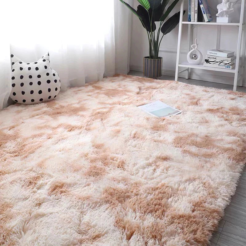 Thảm lông trải sàn thảm trải phòng ngủ decor phòng khách cao cấp dày dặn