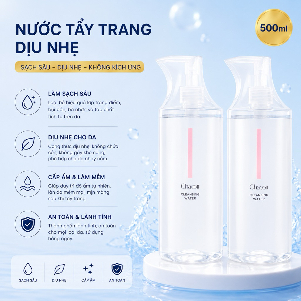 Nước tẩy trang Chacott For Professionals