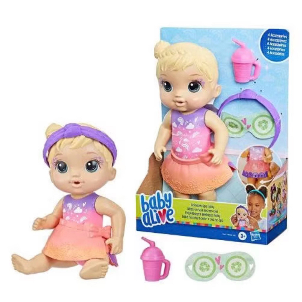 Búp bê Baby Alive Rainbow Spa Baby