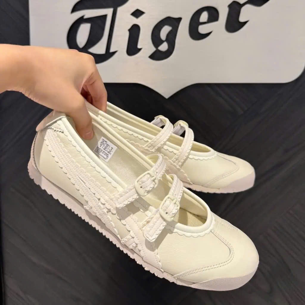 Giày Ballet thể thao tiger patou Sandal Sneaker Onitsuka Tiger dáng Mary Jane Báo Hồng Thời Trang Mù