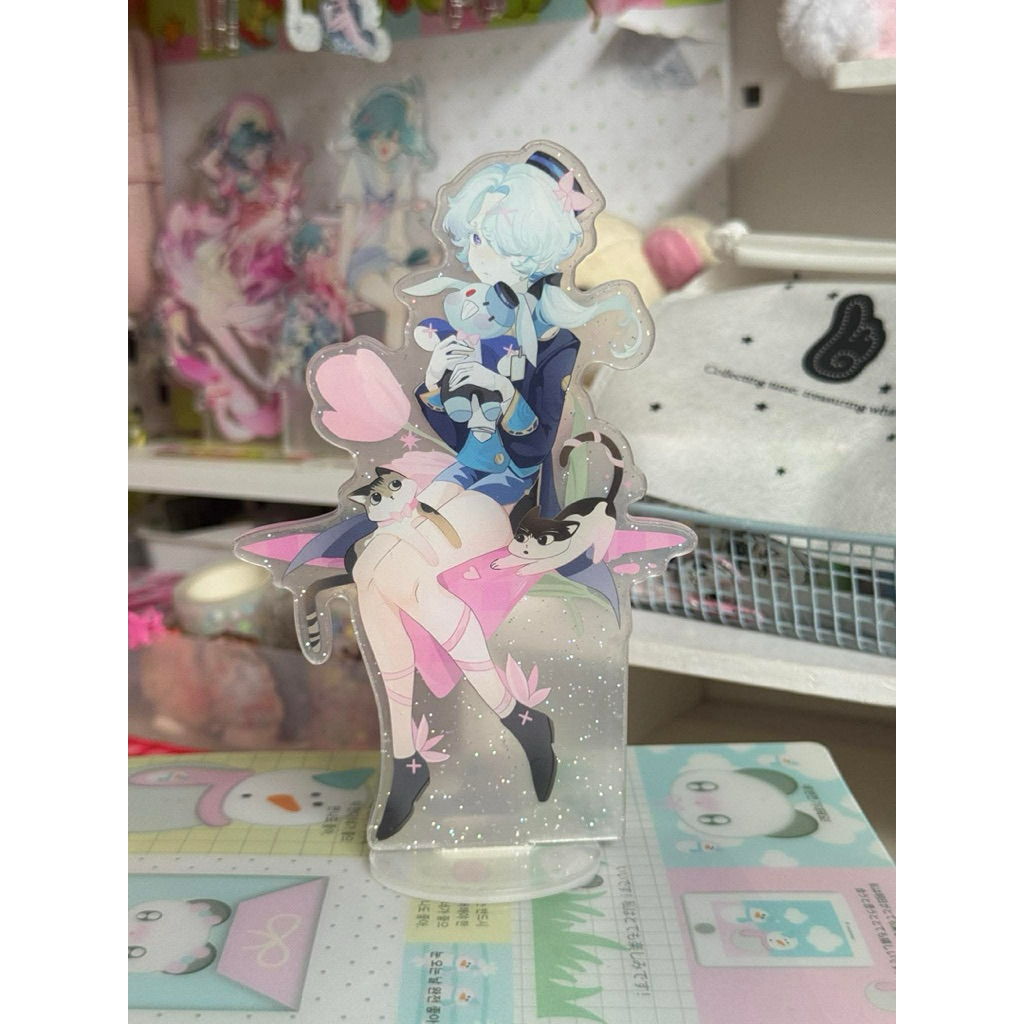 Standee 15 cm Coquette bois HSR Misha and Cealus by Cạp Cạp