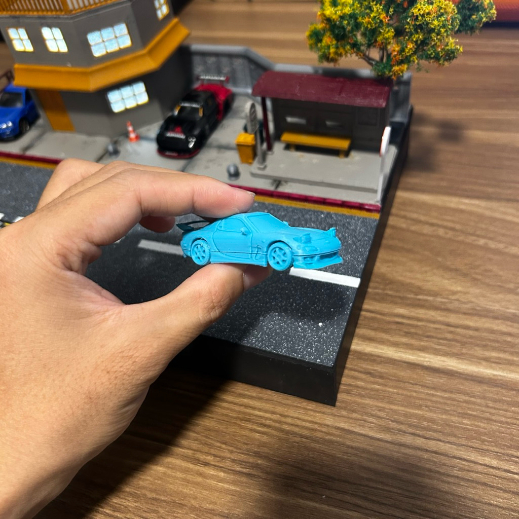 Mazda rx-7 in 3D màu ngẫu nhiên tỉ lệ 1/64 trang trí diorama - mô hình xe 1/64 trang trí diorama - p