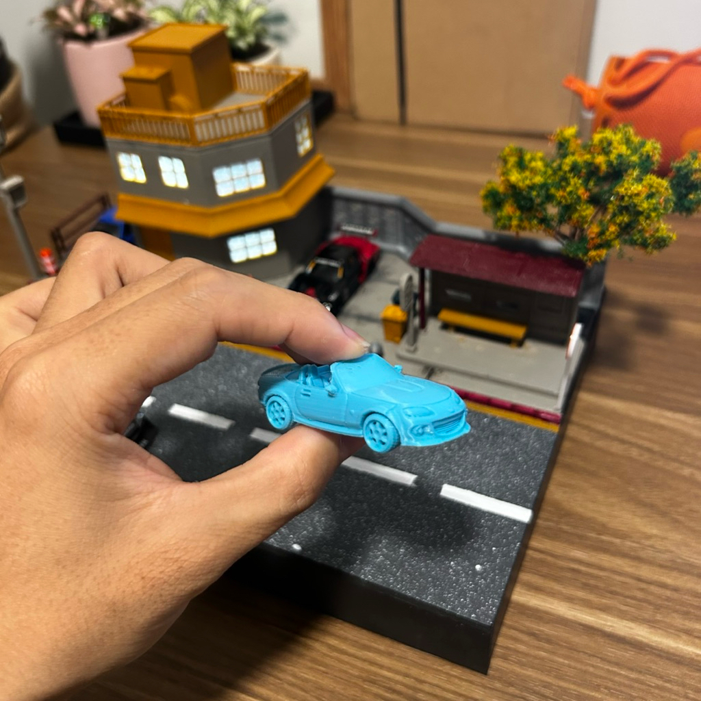 Mazda mx-5 in 3D màu ngẫu nhiên tỉ lệ 1/64 trang trí diorama - mô hình xe 1/64 trang trí diorama - p
