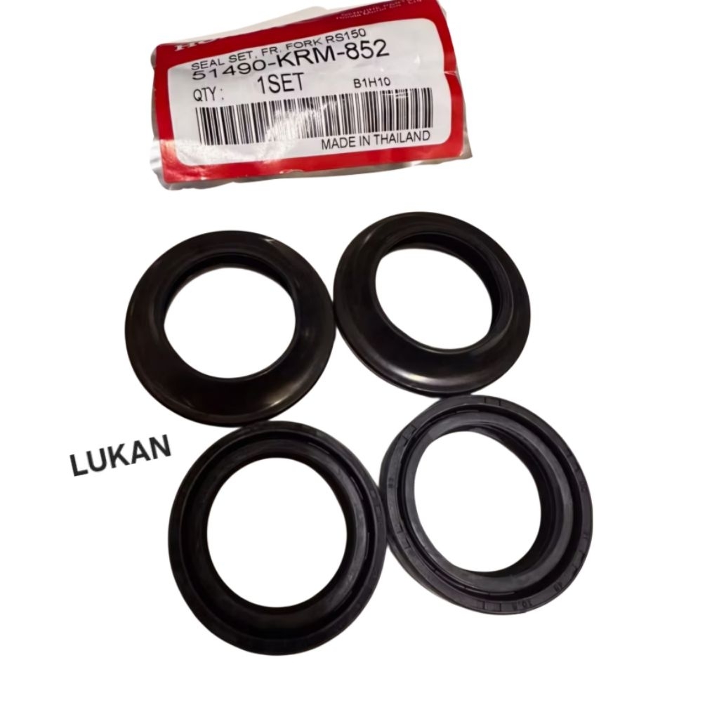 Bộ 4 phốt, phớt phuộc nhún, giảm sóc trước MSX, WINNER, SONIC, CBR 150... zin 51490-KRM-852, 91254-K