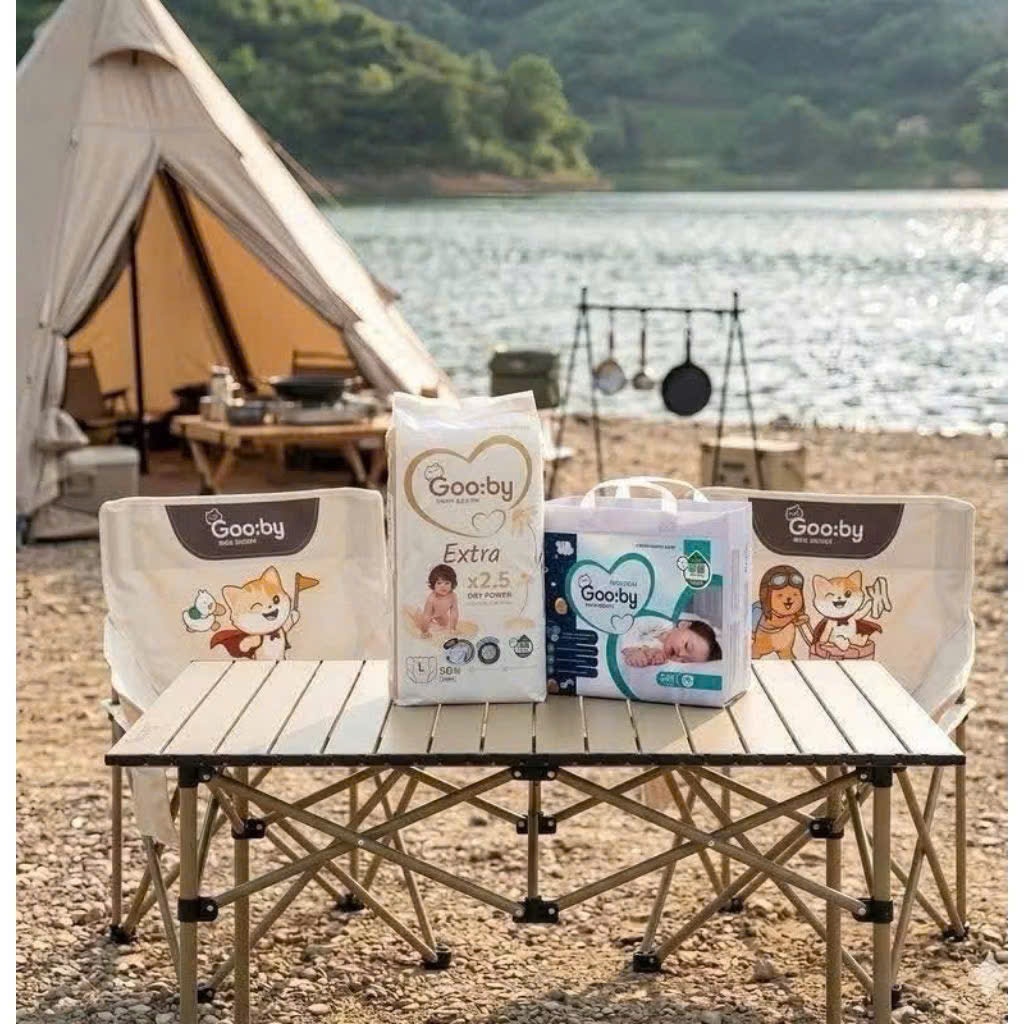 Bộ bàn Camping kèm 2 ghế gấp gọn Camping Gooby