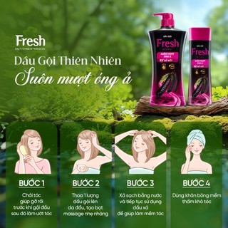 Dầu Gội FRESH Thiên Nhiên Giúp Tóc Chắc Khỏe Mềm Mượt 650g/chai