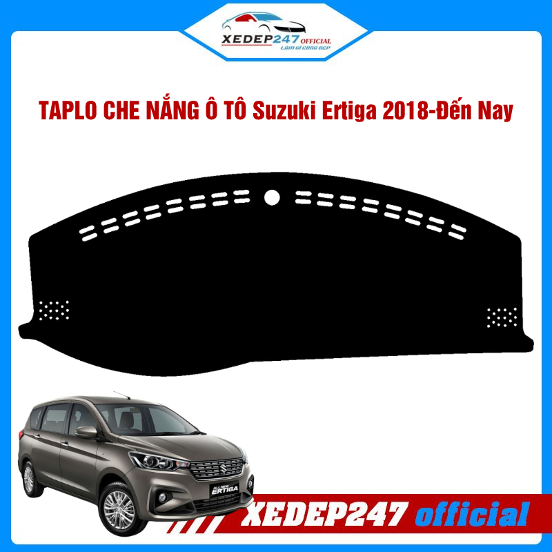 Thảm Taplo Nhung Cho xe Suzuki Ertiga 2015-Đến Nay Chống Nóng Chống Trượt Form Chuẩn Xe