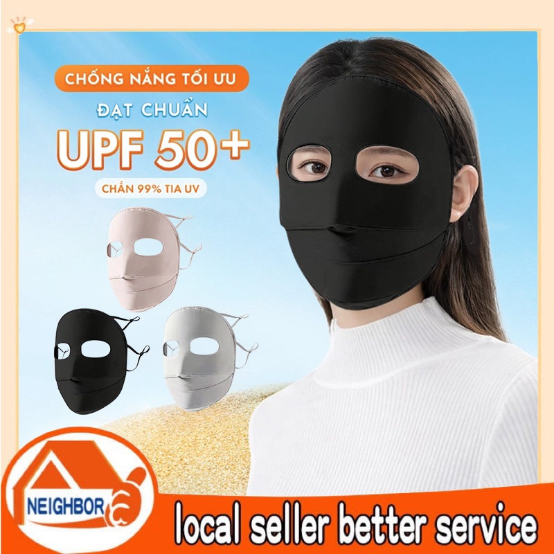Khẩu Trang Chống UV 2 Lớp Thun Lạnh UPF+ Upper You Mịn Mát Dày Dặn