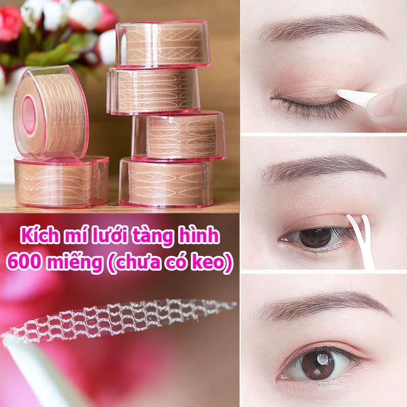 Cuộn dán mí lưới kích mí trong suốt (Chưa có keo)