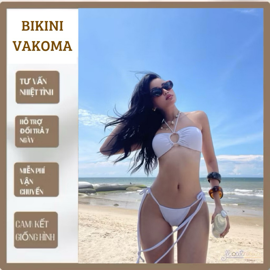 Bikini áo tắm đồ bơi 2 mảnh bản ngang rút dây quần rút nhỏ hàng cao cấp ( sẵn hàng )