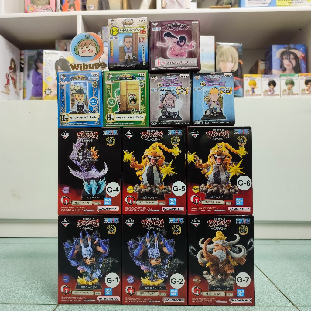 Mô Hình Kaido King Queen Luffy Ace Cavendish Jozu Bartolomeo One Piece Ichiban Kuji Chính Hãng Banda