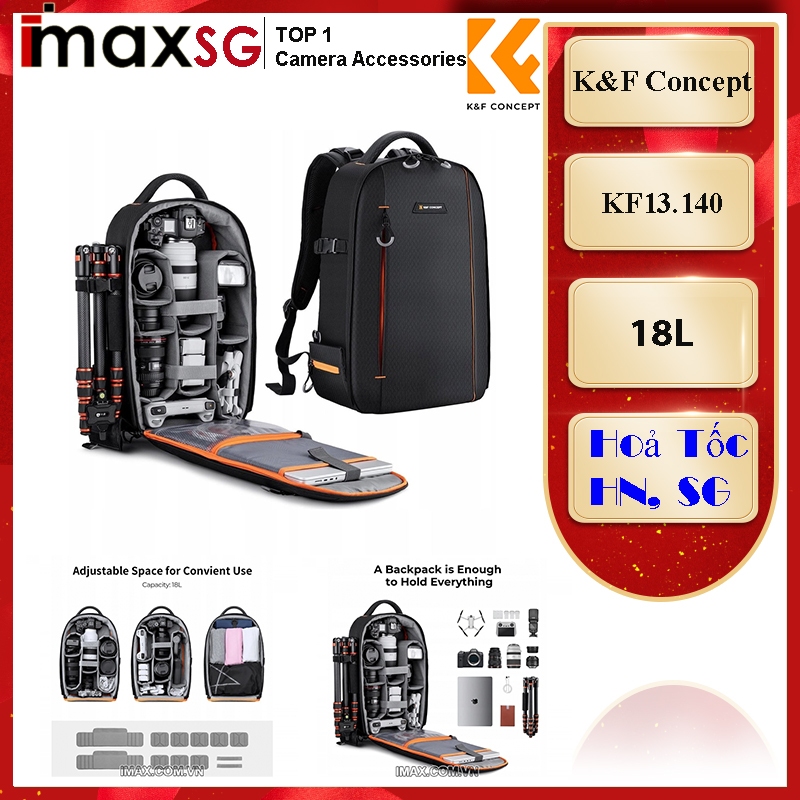 BALO MÁY ẢNH K&F CONCEPT CAMERA - KF13.140