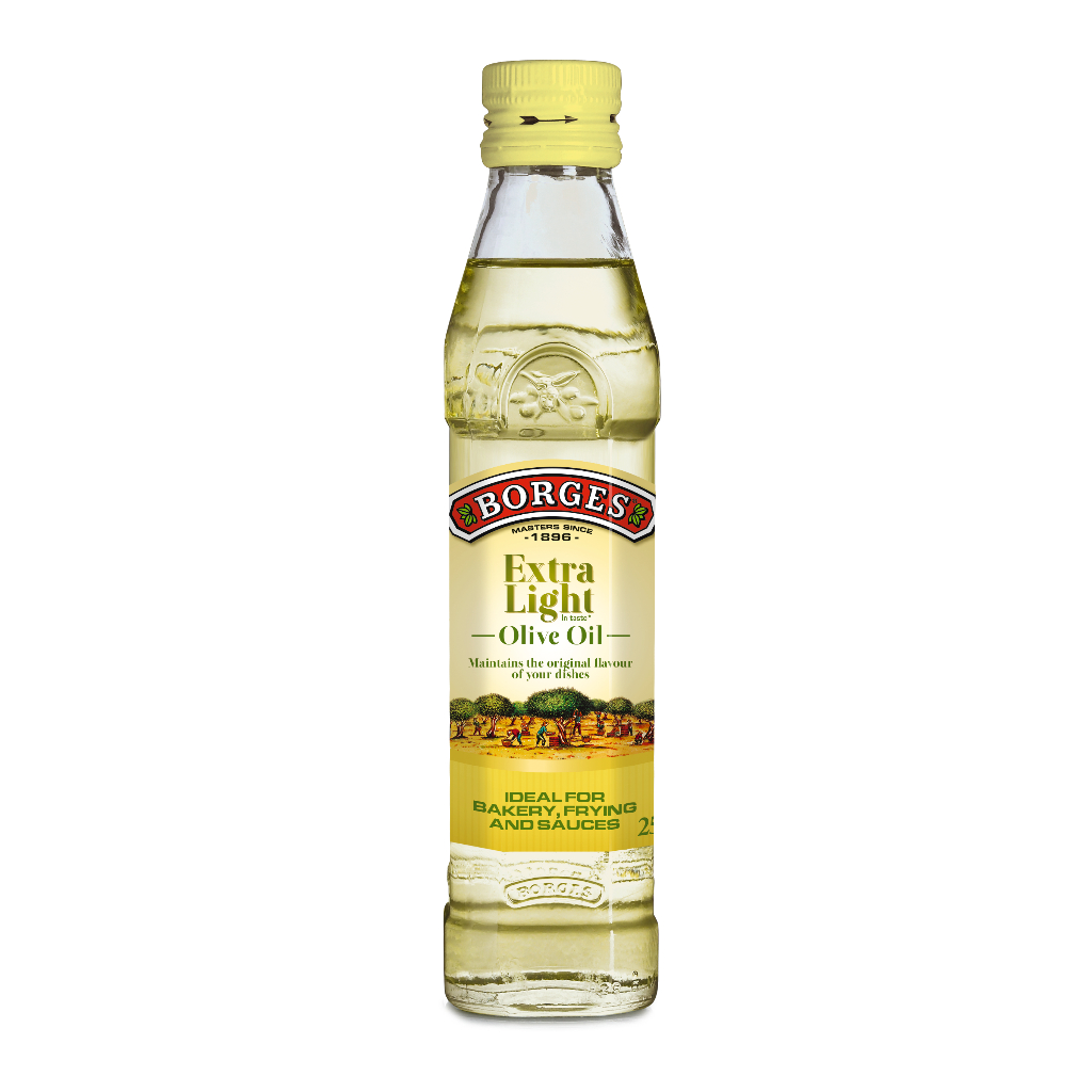 DẦU ÔLIU NGUYÊN CHẤT KHÔNG MÙI EXTRA LIGHT – HIỆU BORGES 250ML