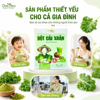 Bột Cải Xoăn ( Kale ) Dalahouse ( Hộp 20 gói ) - Sấy Lạnh Nguyên Chất Giàu Chất Xơ