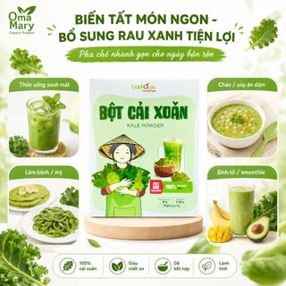 Bột Cải Xoăn ( Kale ) Dalahouse ( Hộp 20 gói ) - Sấy Lạnh Nguyên Chất Giàu Chất Xơ