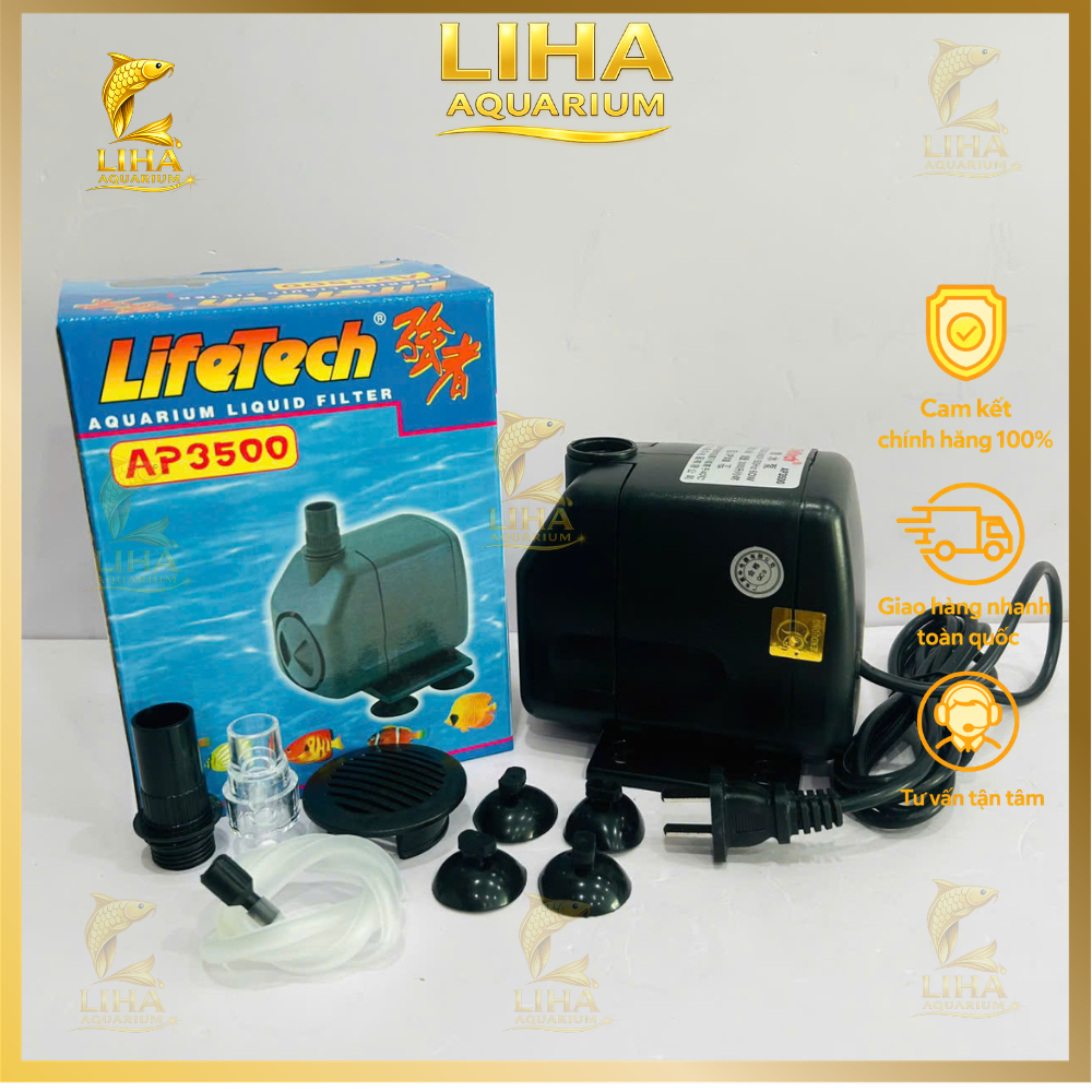 Máy Bơm Lifetech AP3500 Hàng Nhập Khẩu Cao Cấp – Máy Bơm Chìm Hồ Cá
