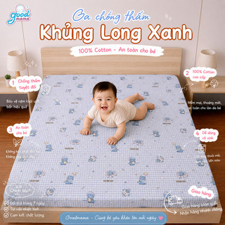 Ga chống thấm goodmama 100% cotton cao cấp (không vỏ gối)