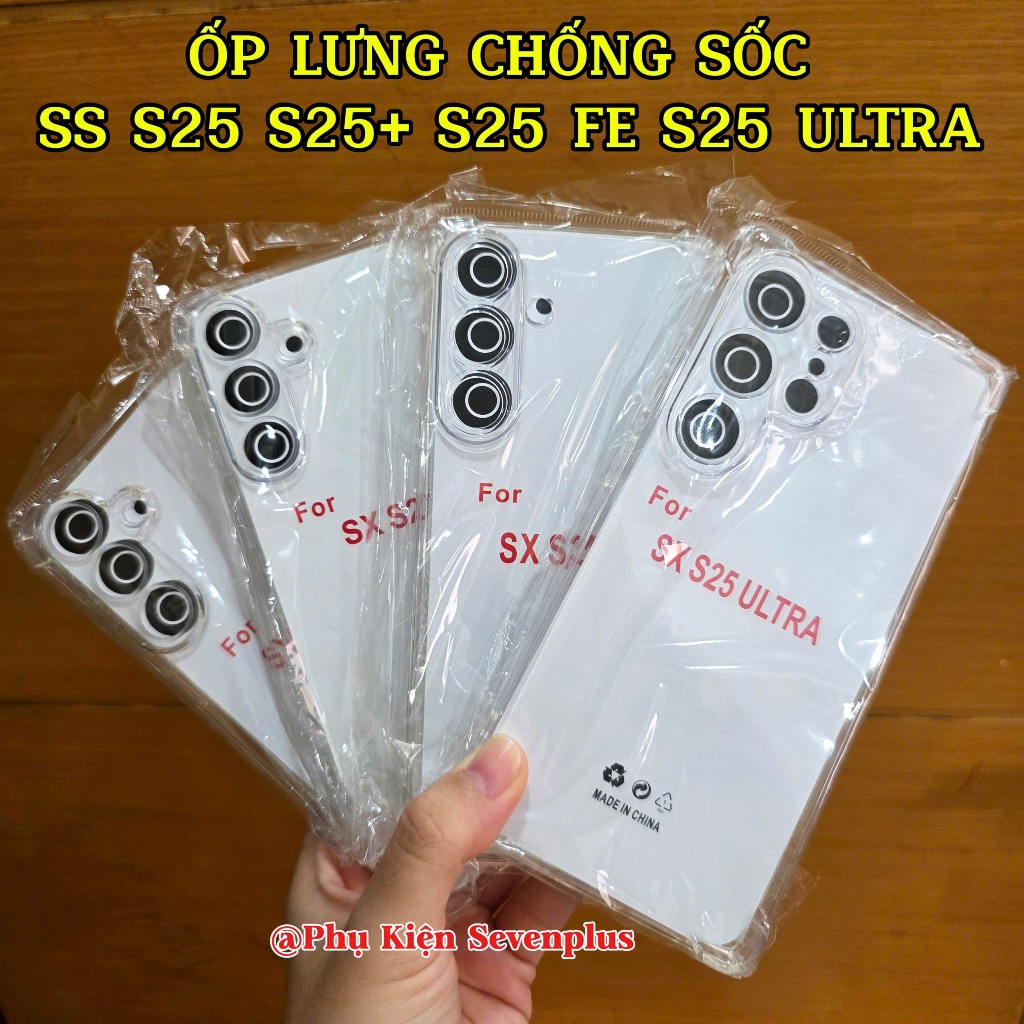 Ốp Trong Suốt Samsung S25 Ultra / S25 Fe / S25+ plus / S25 ốp dẻo chống sốc