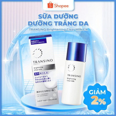 Sữa Dưỡng Dưỡng Sáng Da TRANSINO - TRANSINO Brightening Clear Milk 100ml (Bản Mới)