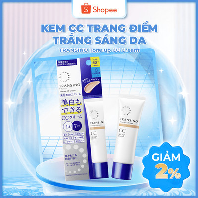 KEM NỀN TRANSINO DẠNG TUÝP 30G NÂNG TONE, CHỐNG NẮNG