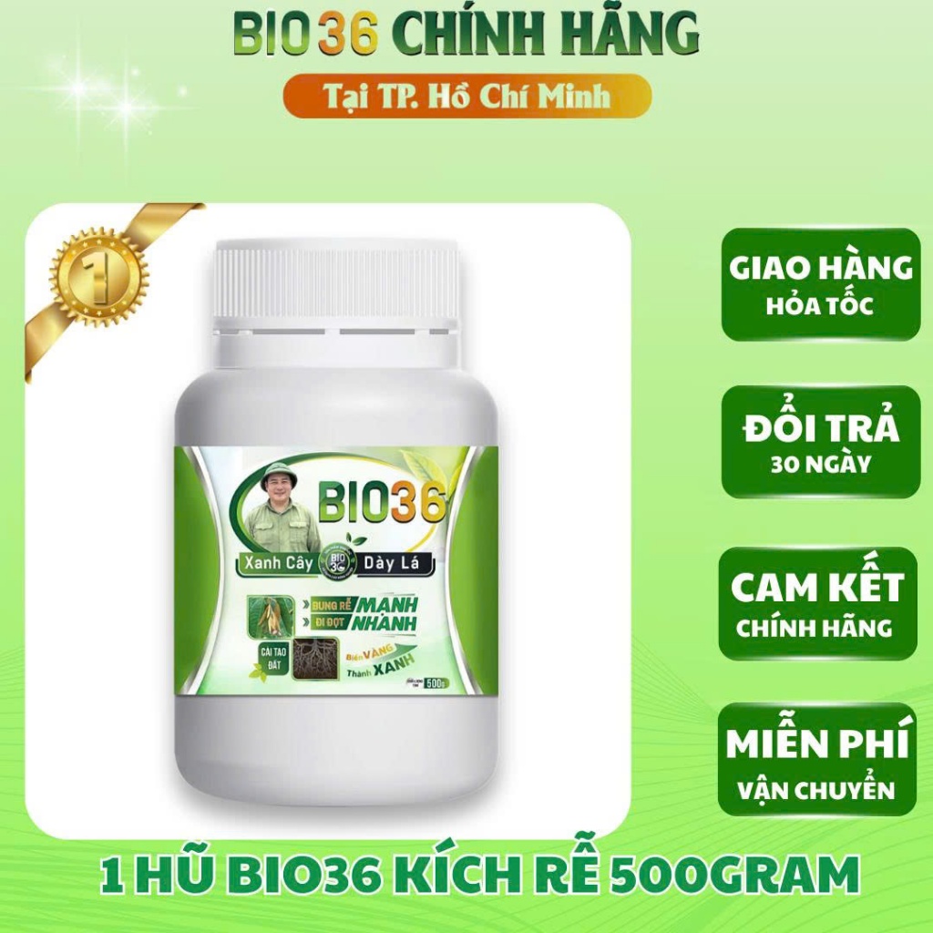 Phân Bón Bio36 Kích Rễ, Bio 36 Đâm Rễ Mạnh, Đẩy Đọt Nhanh, Phục Hồi Cây Trồng