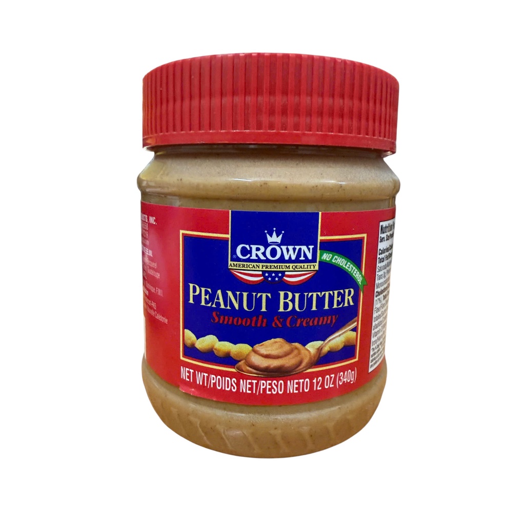 date 31/07/26 Hộp nhỏ 340g – NẮP ĐỎ] BƠ ĐẬU PHỘNG MỊN [USA] CROWN