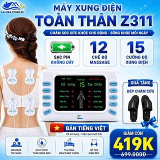Máy Massage Xung Điện Bấm Huyệt Zlife Z311, Máy Mát Xa Châm Cứu Cổ Vai Gáy Giảm Đau Nhức Xương Khớp