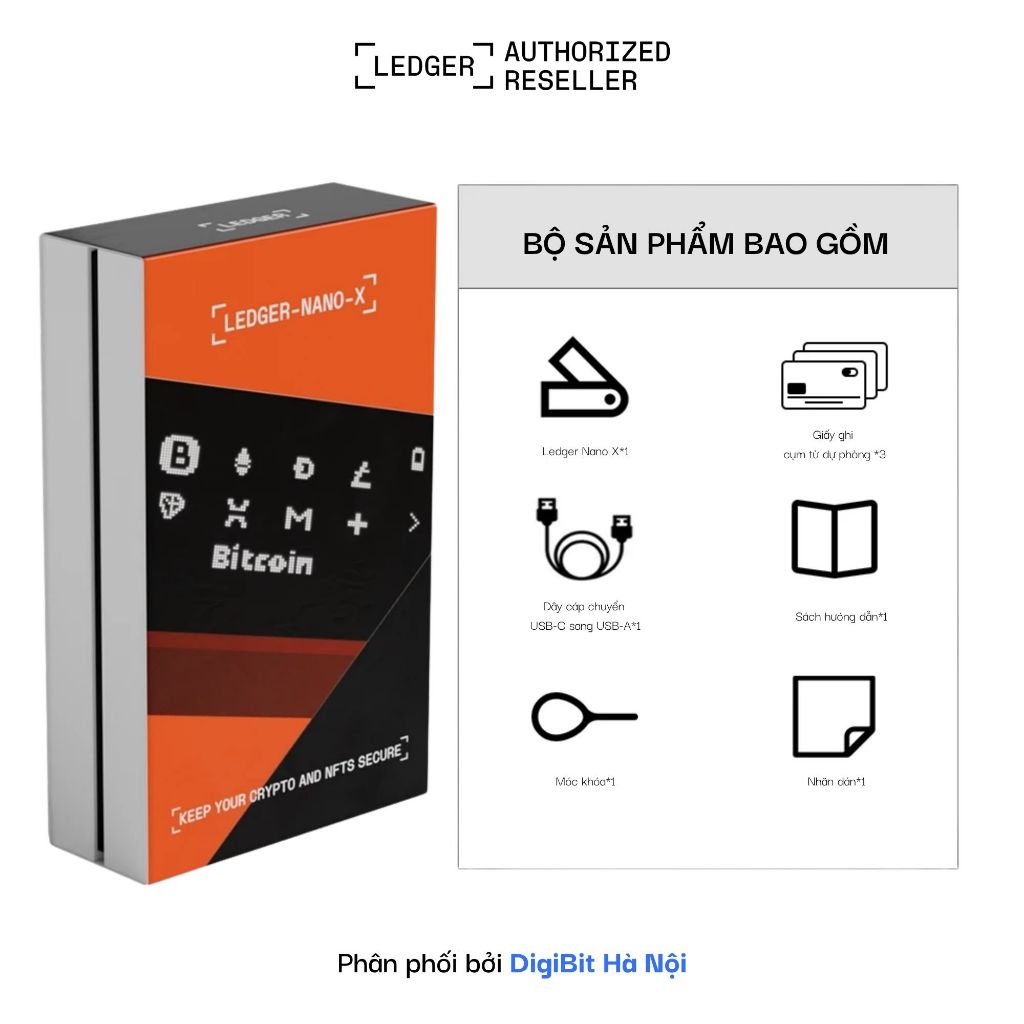 [Đại Lý Ủy Quyền] Ví lạnh Ledger Nano X | BigBuy360 - bigbuy360.vn