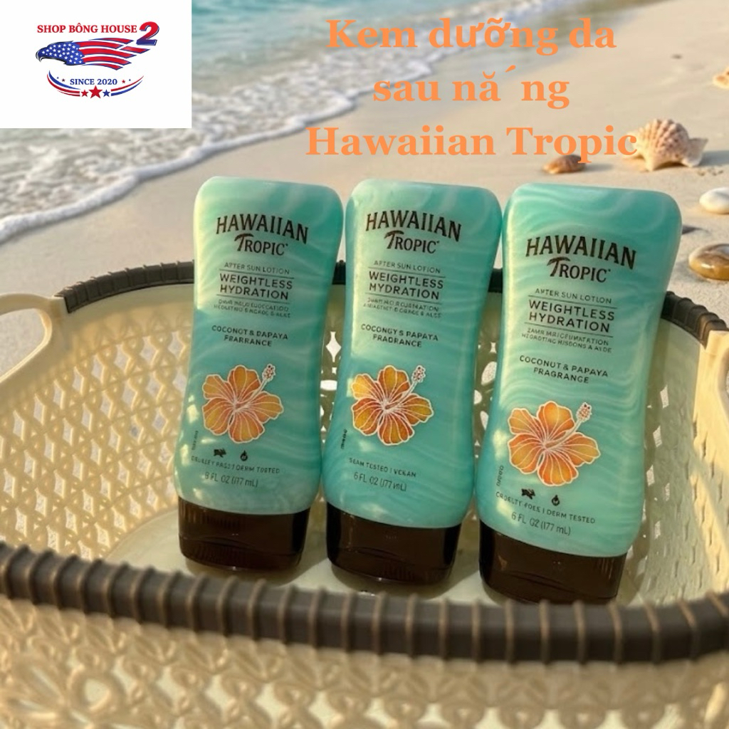 [Bill US] Kem dưỡng da sau phơi nắng Hawaiian Tropic After Sun Lotion 177ml