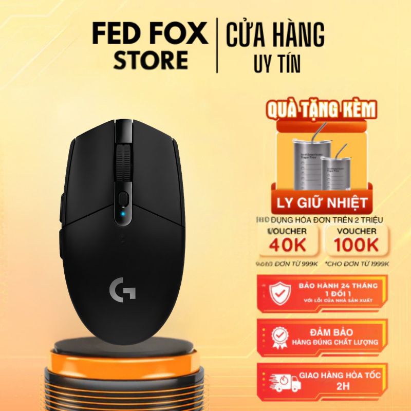 Chuột Gaming G304 Logitech Không Dây, 6 Nút Lập Trình, DPI Tối Đa 12000