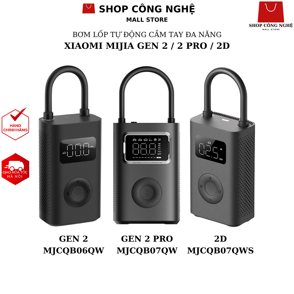 Bơm lốp Mijia Gen 2 Pro Bicycle Pump MJCQB07QW, Bơm Xiaomi Mijia Gen 2 MJCQB06QW, Bơm 70Mai TP07